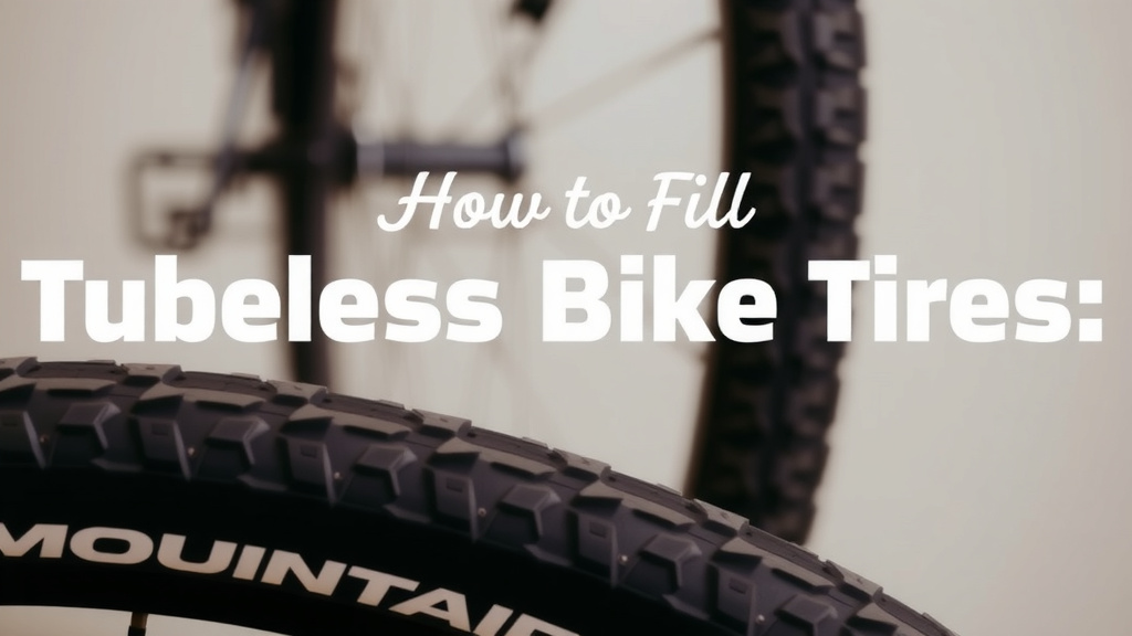 How to Fill Tubeless Mountain Bike Tires: Step-by-Step