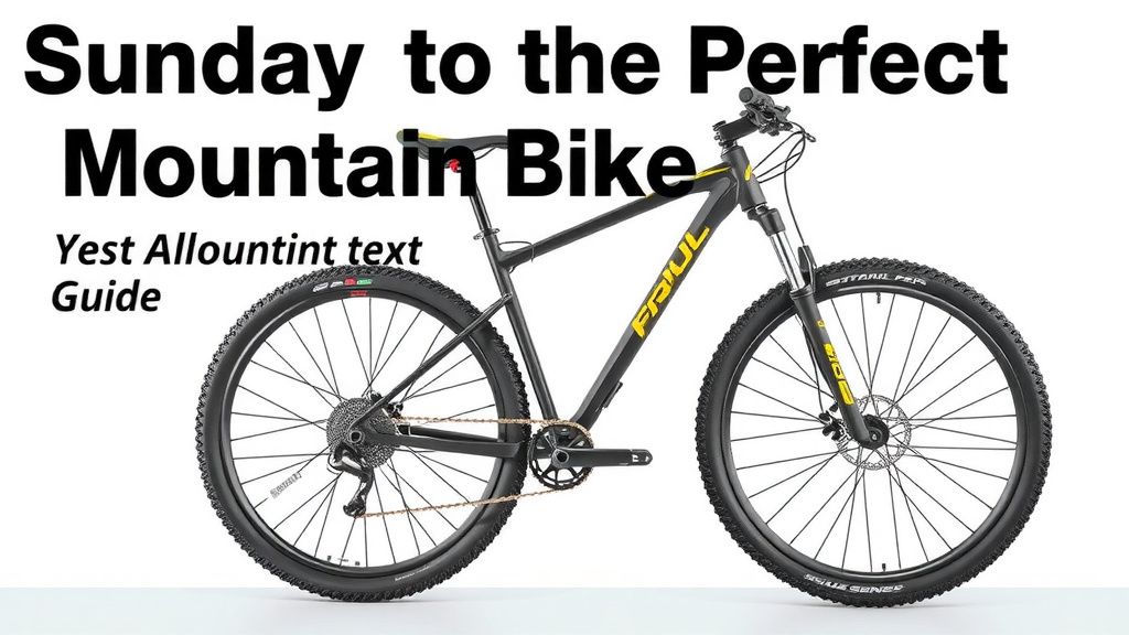 Find the Perfect Mountain Bike: Your Complete Guide