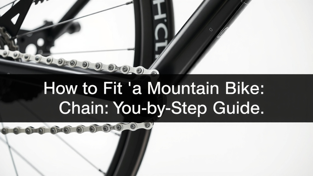 How to Fit a Mountain Bike Chain: A Step-by-Step Guide