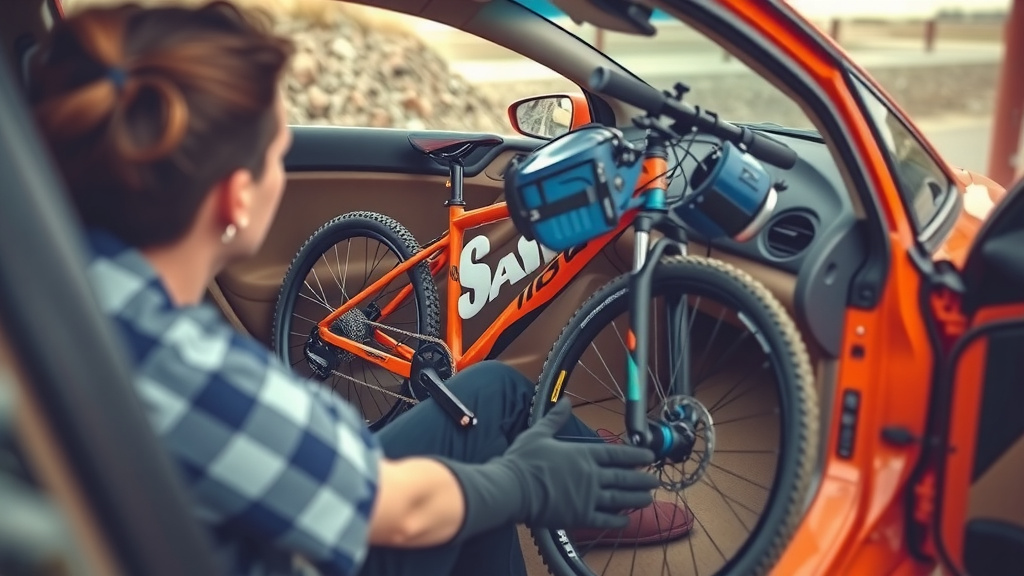 Getting Your Mountain Bike Into a Tight Spot