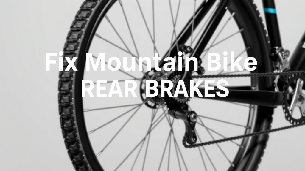 Fix Mountain Bike Rear Brakes: A Step-by-Step Guide